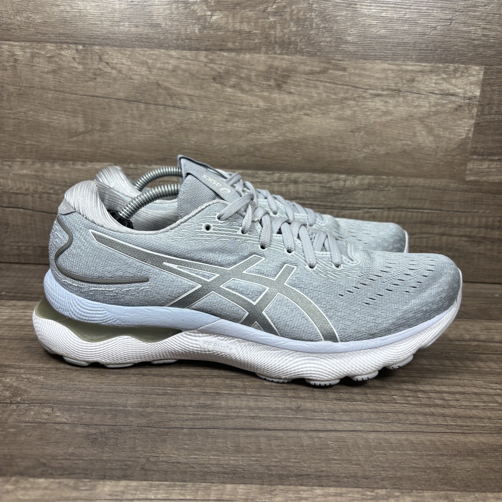 Asics Gel-Nimbus 24 Gray Blue Womens US Size 9 EUR 40.5 1012B201 Running Shoes
